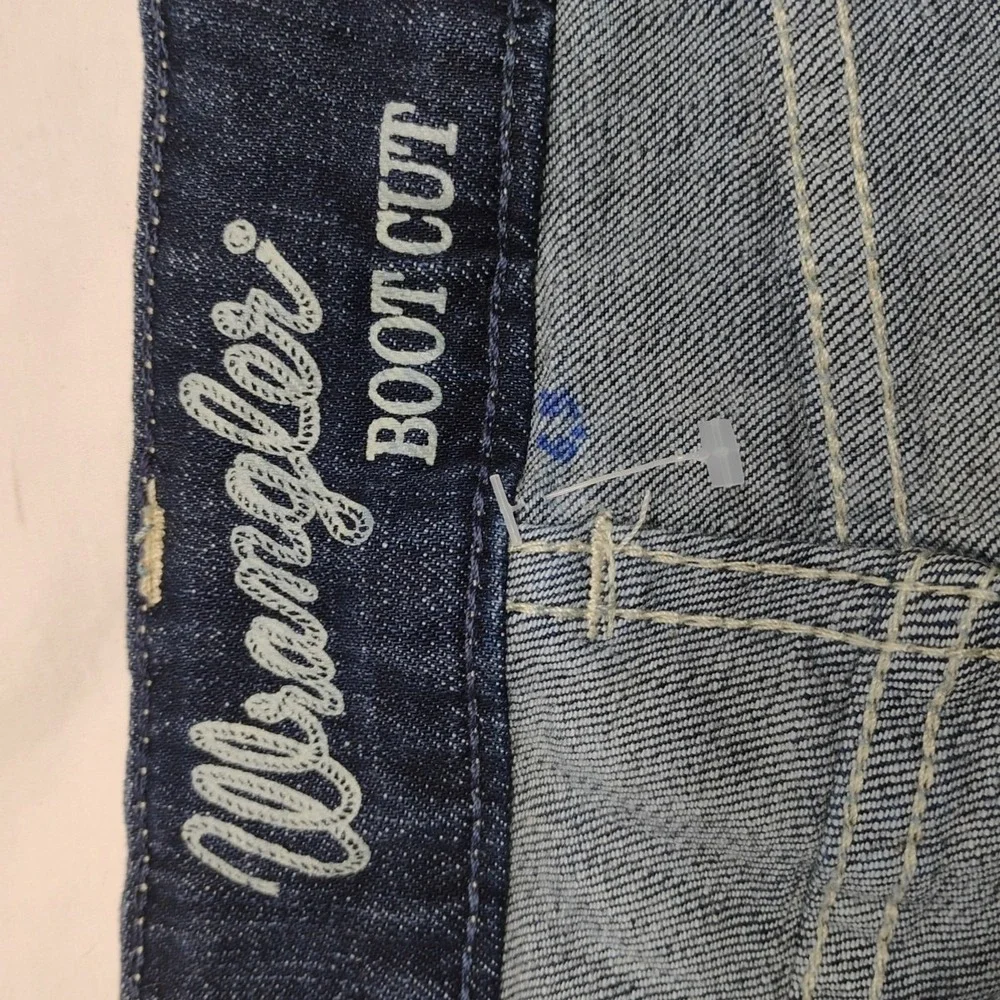 Wrangler‎ Juniors Womens 19 (40x30) Dark Denim Blue Jeans Boot Cut